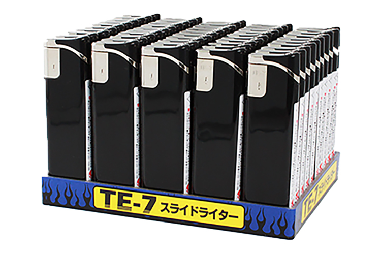 名入れライターCR（チャイルドレジスタンス）TE-7 黒
