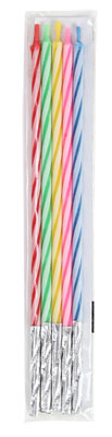 ケーキ用 スリムキャンドル ツートンカラー 1482 - 5F (5本入)